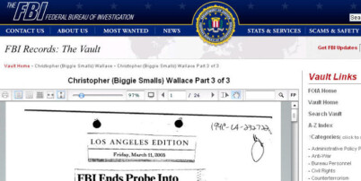 Her kan du lese FBI-dokumentene om drapet på Tupac og Biggie